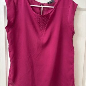 The Limited Fuchsia Sleeveless Blouse
